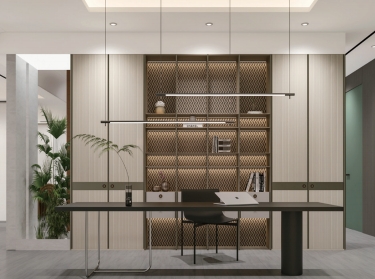 乔森极·轻时尚·书房效果·落地工艺展示